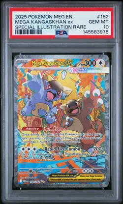 2025 POKEMON MEG EN-MEGA EVOLUTION #182 MEGA KANGASKHAN EX PSA 10 - Image 1