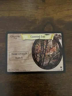 Harry Potter Quidditch Cup CCG Card 57/80 Cunning Fox TCG trading card - Image 1