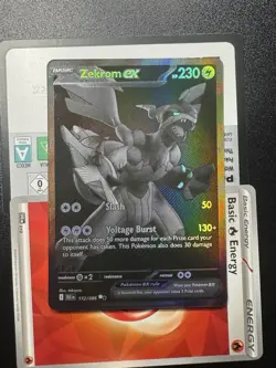 Pokemon TCG Zekrom EX Card 172/086 English Black Bolt - Image 1
