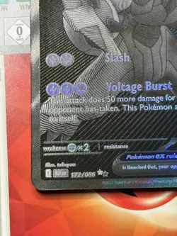 Pokemon TCG Zekrom EX Card 172/086 English Black Bolt - Image 3