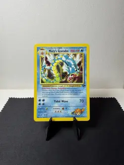 Pokemon TCG: Gym Challenge Unlimited Misty's Gyarados 13/132 Holo Rare LP - Image 2
