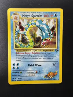 Pokemon TCG: Gym Challenge Unlimited Misty's Gyarados 13/132 Holo Rare LP - Image 5