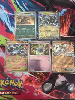 Pokemon TCG Card Lot Mega Charizard X, Woobat, Reshiram, Zweilous, Zekrom - Image 1