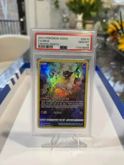 2023 POKEMON SWORD & SHIELD CROWN ZENITH #GG10 FULL ART/MEW PSA 10 - Image 1