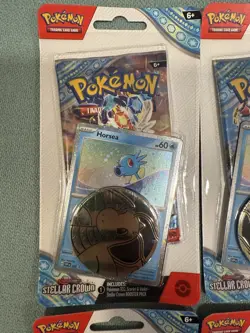 Pokemon TCG - Stellar Crown - Checklane Blister - Lot of 8 - Horsea & Porygon2 - Image 2