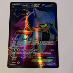 Pokemon Toxicroak EX 102/106 Flashfire Full Art Ultra Rare Holo Basic HP 170 - Image 1