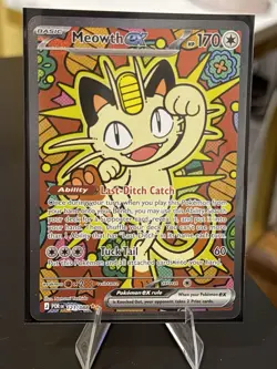 Meowth ex 121/088 ENGLISH Special Illustration Rare - Perfect Order SIR Pokemon - Image 1