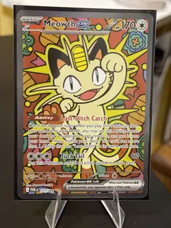 Meowth ex 121/088 ENGLISH Special Illustration Rare - Perfect Order SIR Pokemon - Image 2