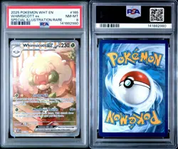 2025 Pokemon WHT EN Whimsicott EX #165/086 SIR PSA 8 - Image 3