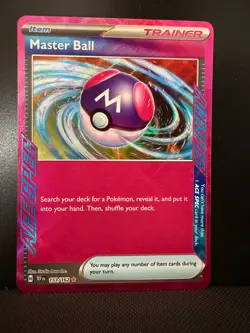 Master Ball 153/162 - Pokemon TCG SV05: Temporal Forces - Ace Rare Holo (NM) - Image 1