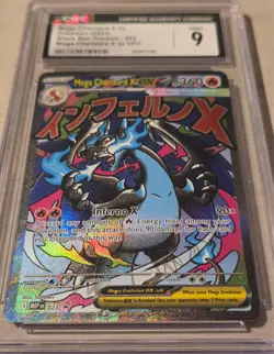 2025 Pokemon Black Star Promo Mega Charizard X ex #023 CGC 9 Mint - Image 2