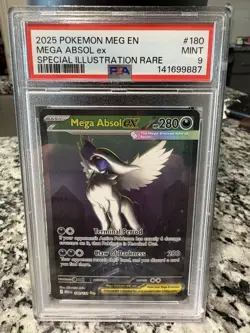 Pokemon Meg Evolution Special Illustration Rare Mega Absol, EX, PSA 9 - Image 1