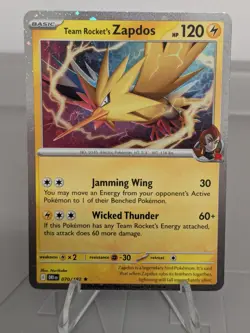 Team Rocket's Zapdos 070/182 Pokemon TCG Destined Rivals Near Mint - Image 1