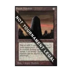 WOTC MtG Collector's Ed Basalt Monolith (CE) (U) EX - Image 1