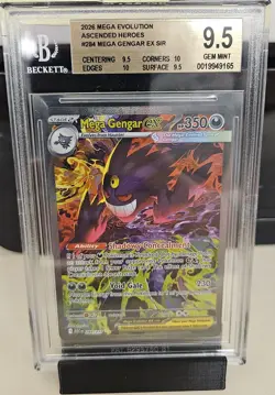 Pokemon - Mega Gengar EX SIR #284/277 Ascended Heroes - BGS Gem Mint 9.5 - Image 1