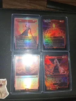 Final Fantasy MTG Japanese Foils: Nibelheim (Both Versions), Secret Lair, Fire - Image 2