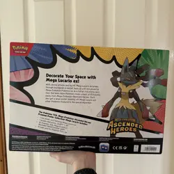 Pokemon Ascended Heroes Mega Lucario ex Premium Poster Collection New & Sealed✅ - Image 2