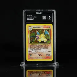 Charizard Holo 4/102 WOTC Pokemon Base Set Unlimited TAG 6 Graded (631) - Image 1