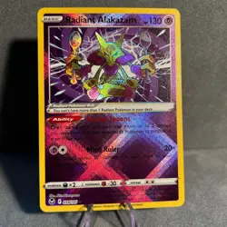 Radiant Alakazam 059/195 Silver Tempest Pokemon NM - Image 1