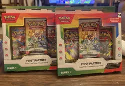 2 Pokemon First Partner Illustration Collection Series 1 Exclusive Promo Box - Image 1