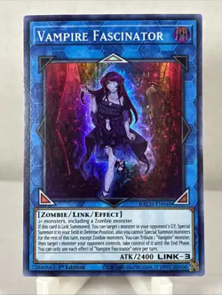 Yugioh: Vampire Fascinator - BACH-EN048 - Super Rare - 1st Edition - NM - Image 1