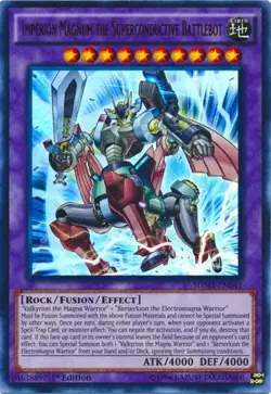 YUGIOH IMPERION MAGNUM THE SUPERCONDUCTIVE BATTLEBOT SDMY-EN041 ULTRA 1ST ED NM - Image 1