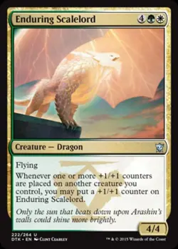 Enduring Scalelord -Foil Near Mint MTG Dragons of Tarkir - Image 1