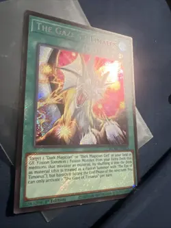 Yu-Gi-Oh The Gaze of Timaeus Secret Rare 1st Edition Near Mint MZMU - Image 1