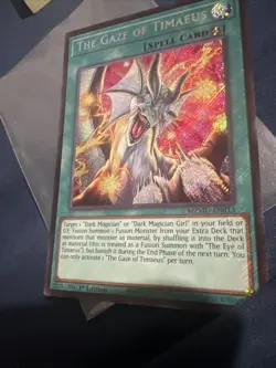 Yu-Gi-Oh The Gaze of Timaeus Secret Rare 1st Edition Near Mint MZMU - Image 2
