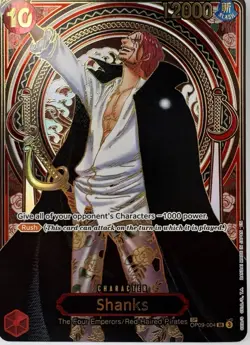 One Piece (English) (Gold) Shanks - (SP) OP09-004 Carrying On His Will Foil - Image 1
