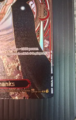 One Piece (English) (Gold) Shanks - (SP) OP09-004 Carrying On His Will Foil - Image 4