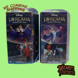 Disney Lorcana Rise of the Floodborn Starter Deck Lot of 2 Sealed TCG - Image 1