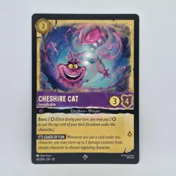 Cheshire Cat Inexplicable 60/204 Disney Lorcana Whispers in the Well (NON FOIL) - Image 1