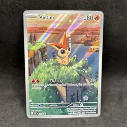 Pokemon TCG - Victini SVP208 Illustration Rare Promo - S&V Black Star Promo - NM - Image 1