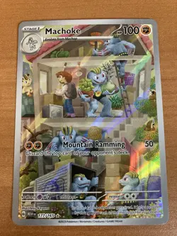 Machoke 177/165 Pokemon TCG Illustration Rare SV: Scarlet & Violet 151 NM Card - Image 1