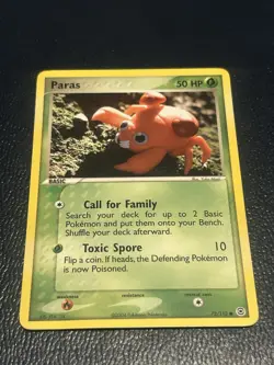 2004 Paras EX Fire Red and Leaf Green Pokemon Card 72/112 - Image 2