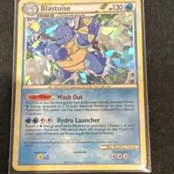 Pokemon Blastoise 2010 Holo Rare Card 13/95 English Stage 2 130 HP 100 Attack - Image 1
