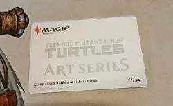 Krang Utrom Warlord Gold Stamped Signature Art Card TMNT MTG NM/M 🔥 - Image 2