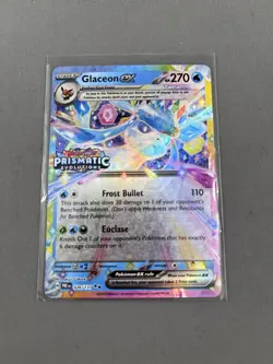 Glaceon ex 026/131 Prismatic Evolutions Stamped Promo Pokemon Card - Image 1