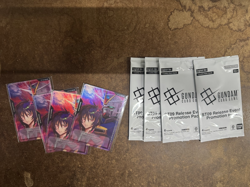 Sealed Gundam ST 09 Release Event Promo Cards x4 & Promotion Packs x4 - Image 1