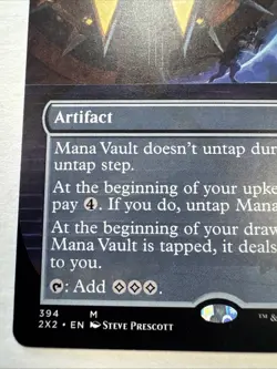 MTG English Mana Vault (Borderless) LP Normal Double Masters 2022 - Image 4