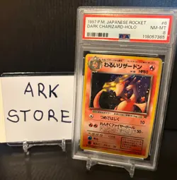 PSA 8 Dark Charizard #006 Japanese Rocket Holo Pokemon Card - Image 2