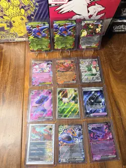 Lot of 12 Pokemon Full Art EX IR SIR Mega Promo Cards Near Mint Condition - Image 1