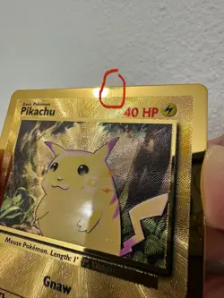 Pikachu 58/102 Gold Metal Card: Celebrations 25th Anniversary - Image 3