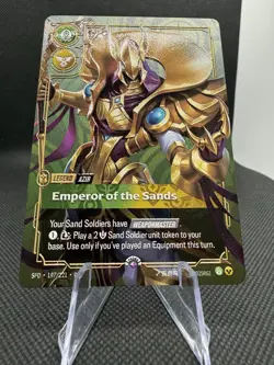 Riftbound METAL Card Azir - Emperor Of The Sands Vegas Prize Wall Exclusive - Image 2