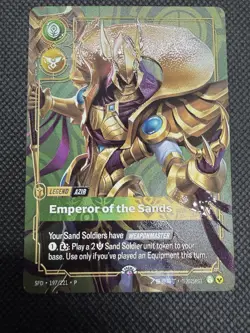Riftbound METAL Card Azir - Emperor Of The Sands Vegas Prize Wall Exclusive - Image 3