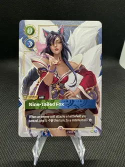 Riftbound METAL Card Ahri Nine-Tailed Fox Las Vegas Prize Wall Exclusive English - Image 1
