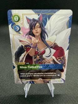 Riftbound METAL Card Ahri Nine-Tailed Fox Las Vegas Prize Wall Exclusive English - Image 3