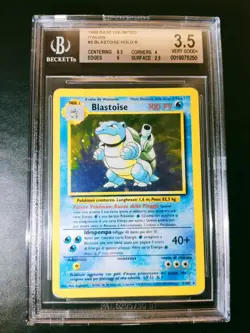 Pokemon Blastoise Set Base BGS 3.5 Ita No Shining Goldstar - Image 1