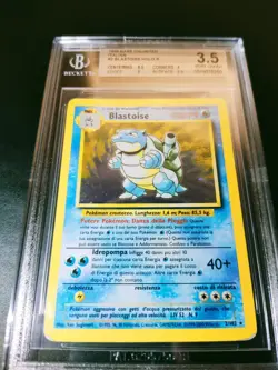 Pokemon Blastoise Set Base BGS 3.5 Ita No Shining Goldstar - Image 2